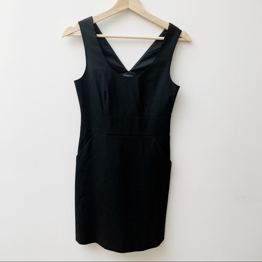 theory black dress Theory Women's Sleeveless Pleated Volume Dress, Black, 0 at Amazon Women's  Clothing store